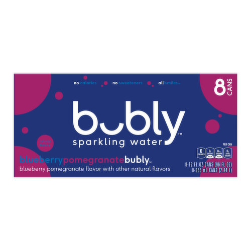 Bubly Blueberry Pomegranate (8-pack)