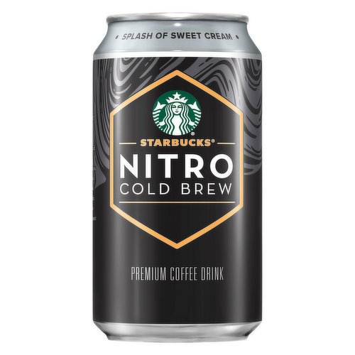 Starbucks Nitro Cold Brew Coffee with Splash of Sweet Cream