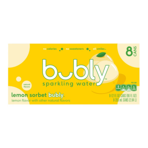 Bubly Lemon Sorbet (8-pack)