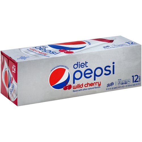 Diet Pepsi Wild Cherry Cola, Cans (Pack of 12)