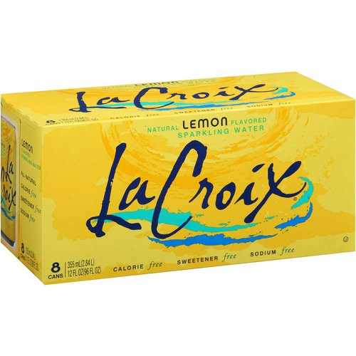 LaCroix Lemon Sparkling Water, Cans (Pack of 8)