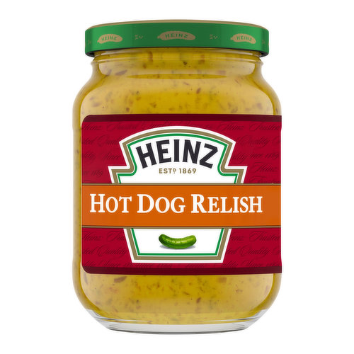 Heinz Hot Dog Relish Glass Jar