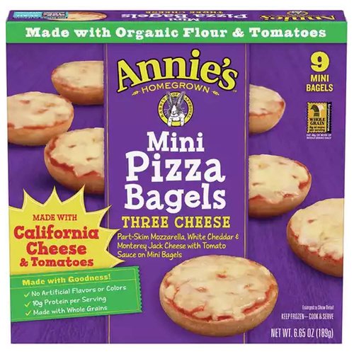 Annie's Mini Pizza Bagels, Cheese