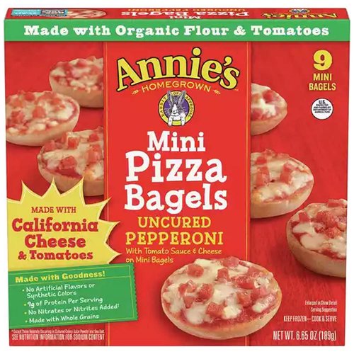 Annie's Mini Pizza Bagels, Pepperoni 