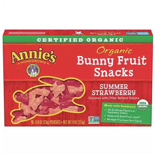 Annie's Organic Fruit Snacks, Summer Strawberry