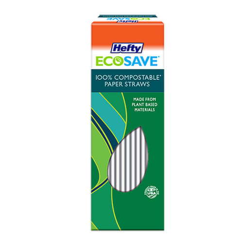 Hefty Ecosave Paper Straw