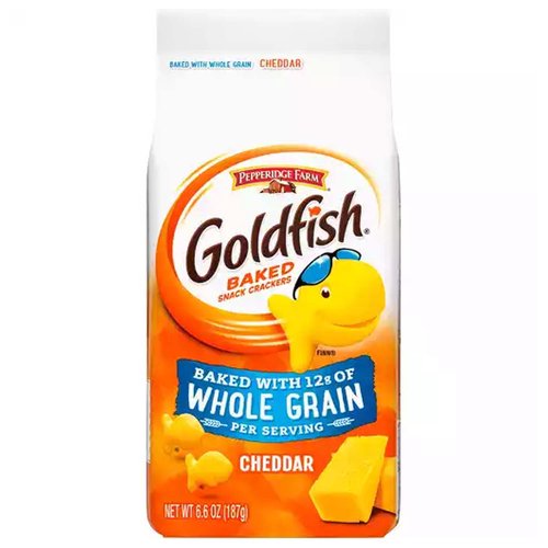 Pepperidge Farm Goldfish Crackers, Cheddar, Whole Grain