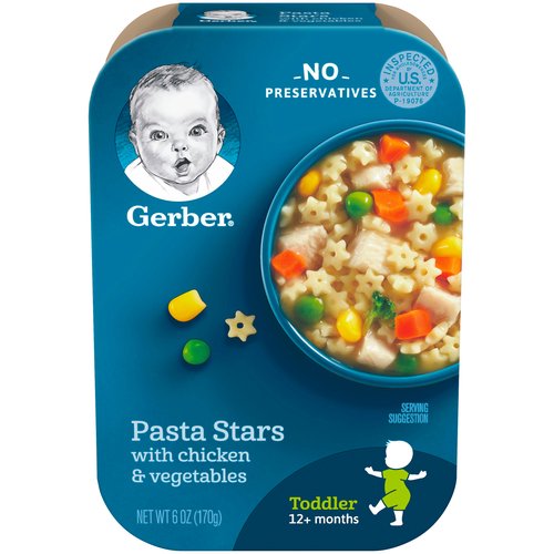 Gerber Lil' Entrees, Pasta Stars with Chicken