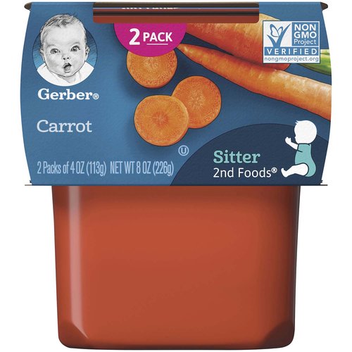 Gerber 2nd Foods, Carrots (Pack of 2)