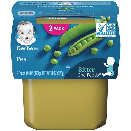 Gerber 2nd Baby Food, Pea 