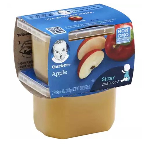 Gerber 2nd Foods, Apple Sauce (Pack of 2)