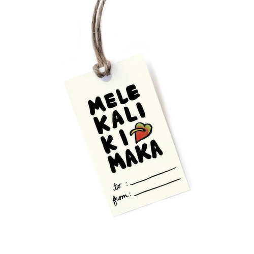 Hontas Gift Tags Mele Kalikimaka