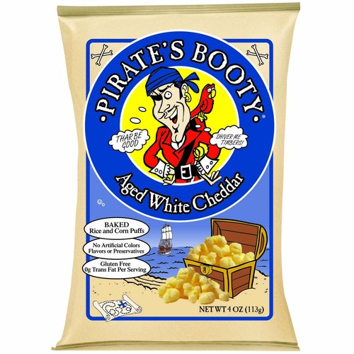 Pirate's Booty Puffs, Aged White Cheddar