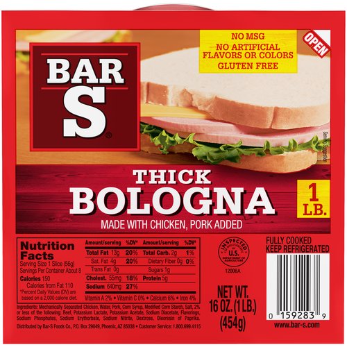 Bar-S Thick Bologna