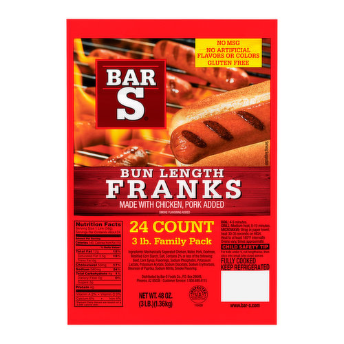 Bar-S Bun Length Franks