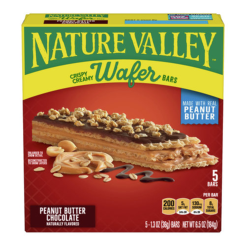 Nature Valley Crispy Wafer Bars, Peanut Butter Chocolate