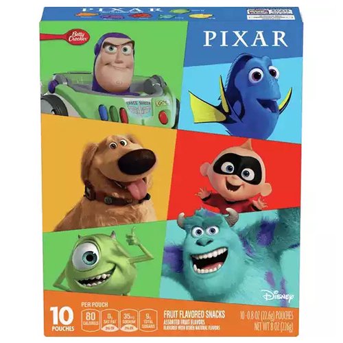 Betty Crocker Assorted Fruit Snacks, Pixar