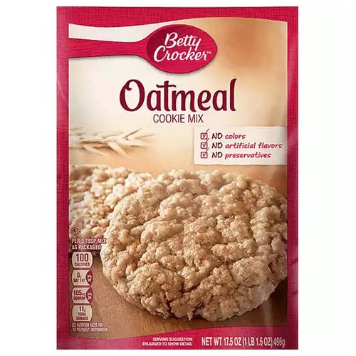 Betty Crocker Cookie Mix, Oatmeal, Pouch 