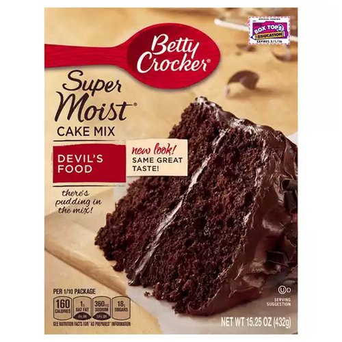 Betty Crocker Super Moist Cake Mix, Devil's Food