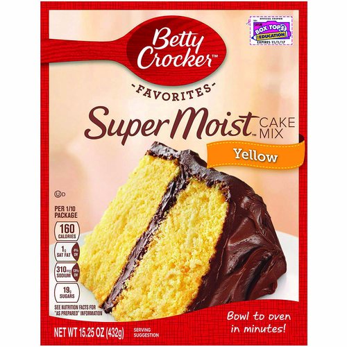 Betty Crocker Super Moist Butter Recipe Cake Mix, Yellow