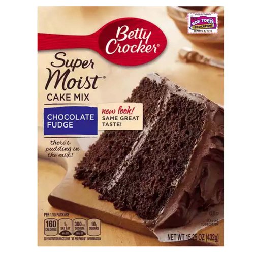 Betty Crocker Super Moist Cake Mix, Chocolate Fudge