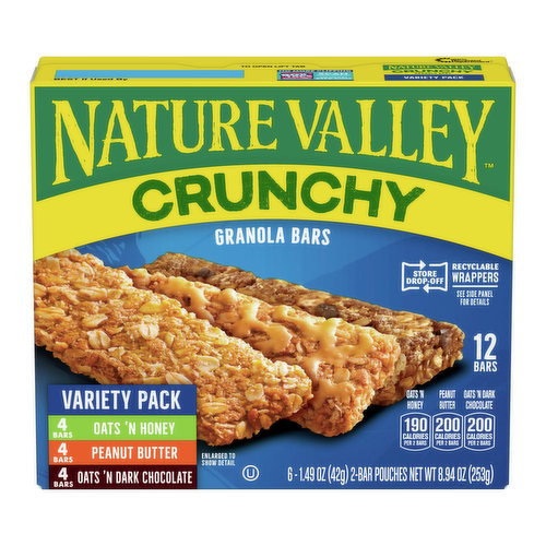 Nature Valley Crunchy Granola Bars, Variety Pack
