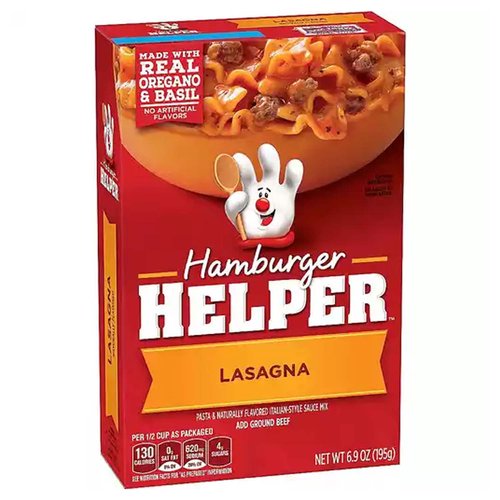 Hamburger Helper Lasagna Pasta