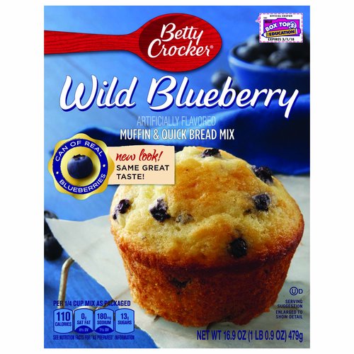 Betty Crocker Muffin & Quick Bread Mix, Wild Blueberry