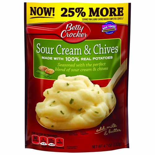 Betty Crocker Mashed Potato, Sour Cream & Chives