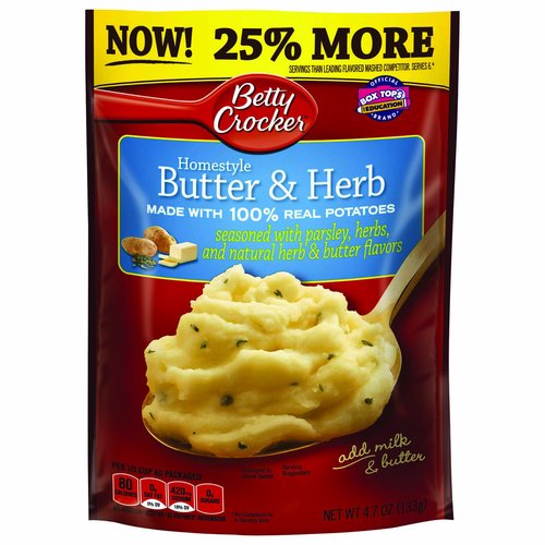 Betty Crocker Potatoes, Homestyle Butter & Herb Mashed Potatoes