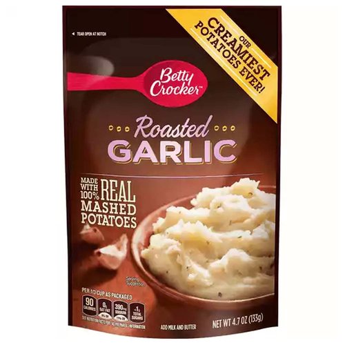 Betty Crocker Mashed Potatoes, Roasted Garlic