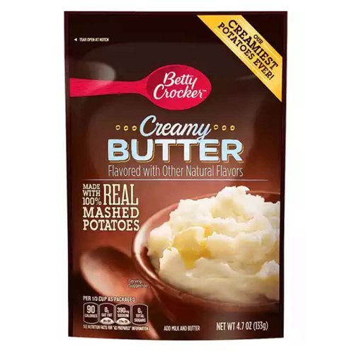 Betty Crocker Mashed Potatoes, Homestyle, Creamy Butter 