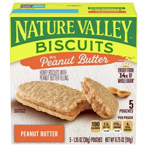 Nature Valley Honey Biscuits, Peanut Butter Filling