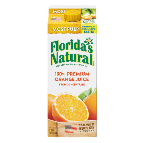 Florida's Natural Orange Juice, Most Pulp