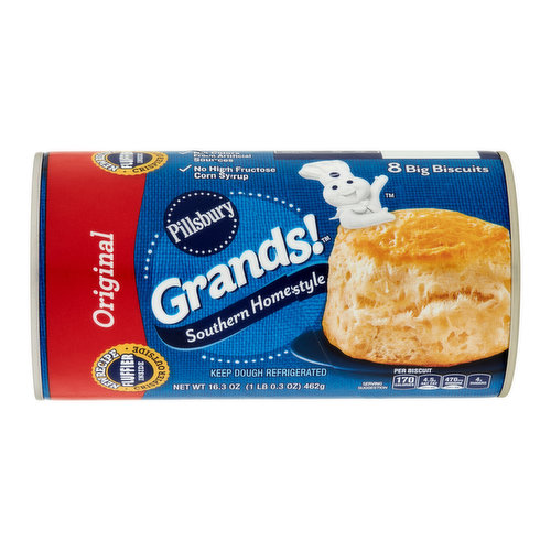 Pillsbury Grands! Southern Homestyle Original Big Biscuits, 8 count