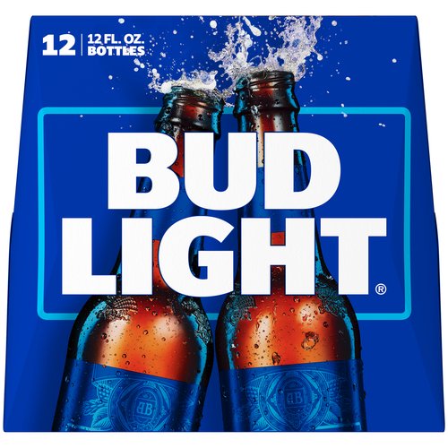 Bud Light Beer, Bottles (Pack of 12) - Foodland