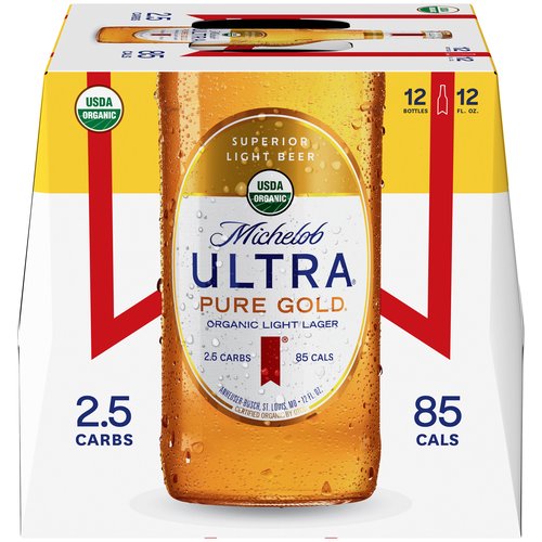 Michelob Ultra Beer, Superior Light, 12 Pack - 12 pack, 12 fl oz cans