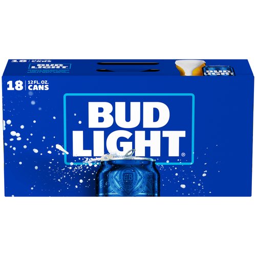 Bud Light Beer, Cans (Pack of 18)