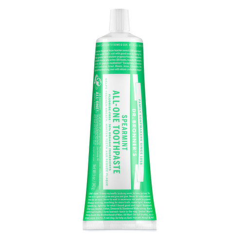 Dr. Bronner's Toothpaste Spearmint