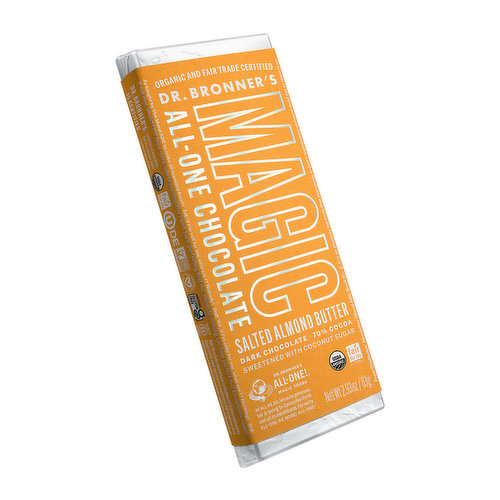 Dr. Bronner's Salted Almond Butter Chocolate Bar