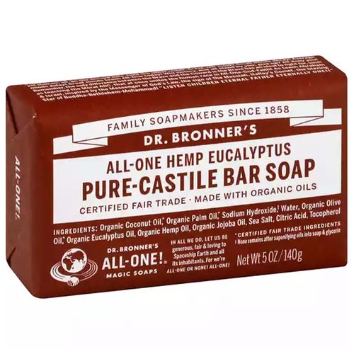 Dr. Bronner's Bar Soap, Pure-Castile Eucalyptus