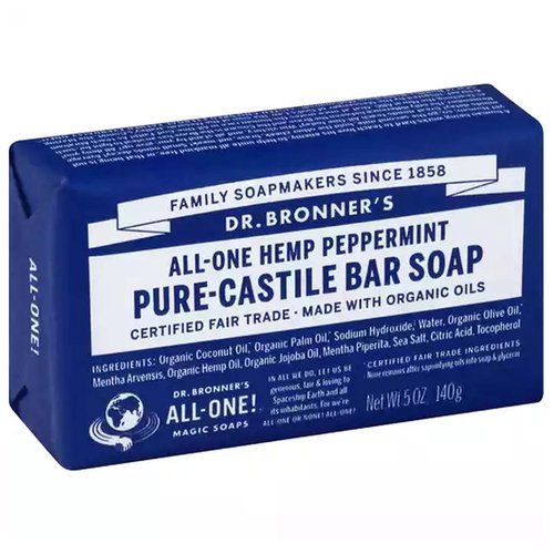 Dr. Bronner's Bar Soap, Pure-Castile Peppermint