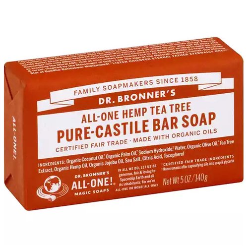 Dr. Bronner's Bar Soap, Pure-Castile Tea Tree