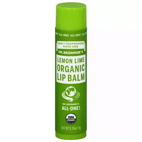 Dr. Bronner's Lip Balm, Organic Lemon Lime