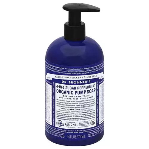 Dr. Bronner's Organic Pump Soap, Sugar Peppermint