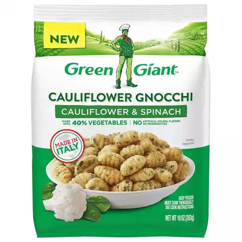 Green Giant Cauliflower Gnocchi, Cauliflower & Spinach