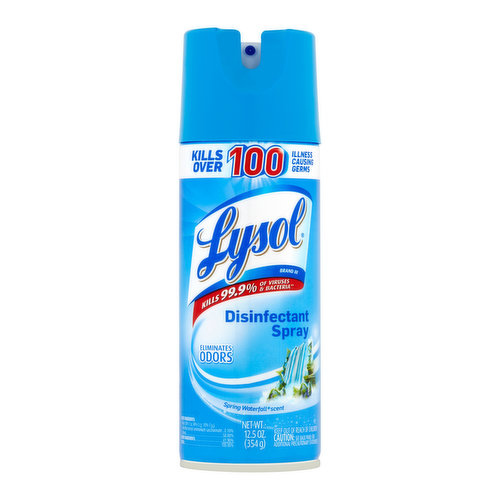 Lysol Disinfectant Spray, Spring Waterfall Scent