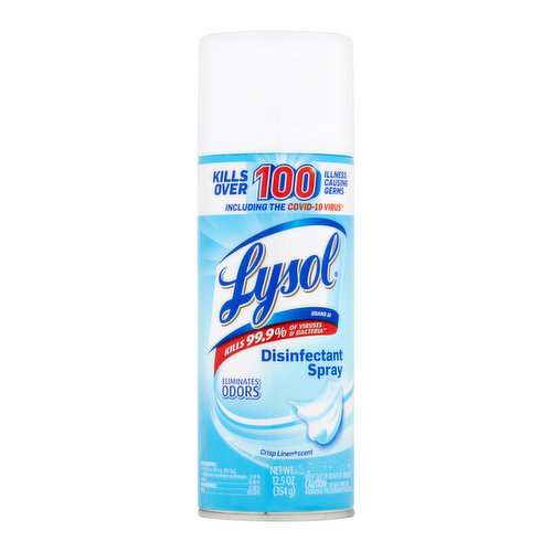 Lysol Disinfectant Spray, Crisp Linen Scent