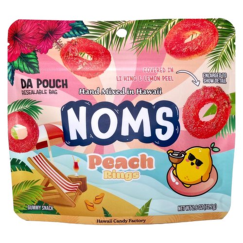 Noms Da Pouch Gumie Peach Rings