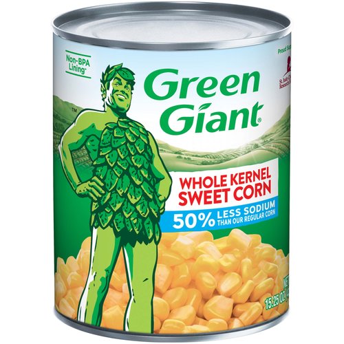 Green Giant Kernel Sweet Corn, Less Sodium